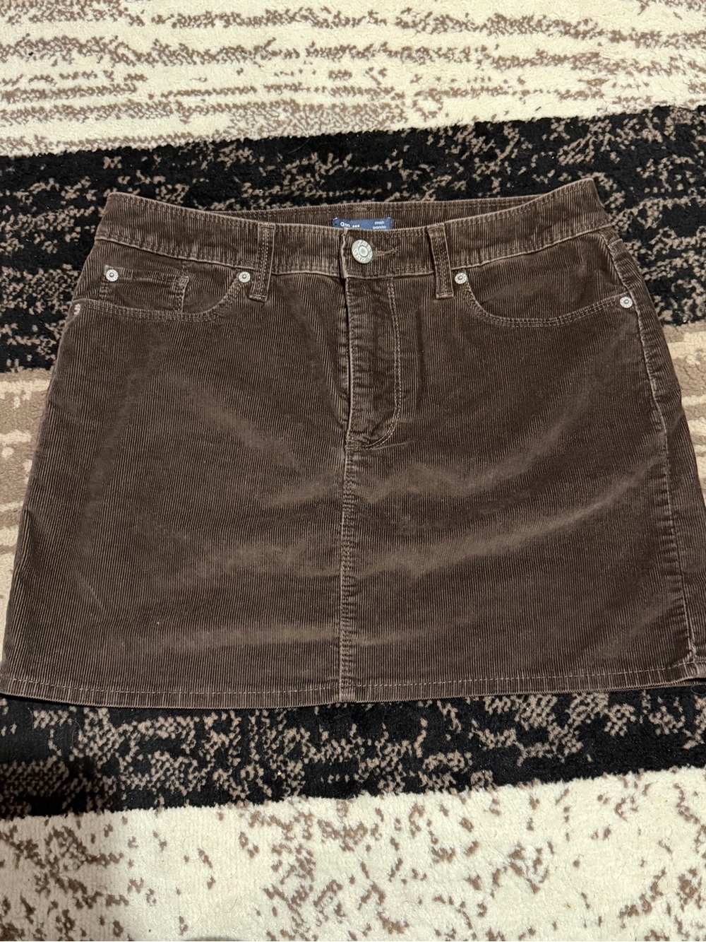 Women’s Y2K GAP Brown Corduroy Mini Skirt